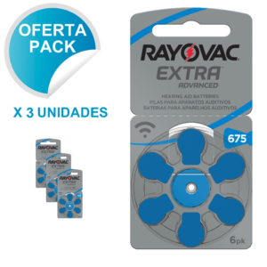 Pack Pilas para audífonos 675