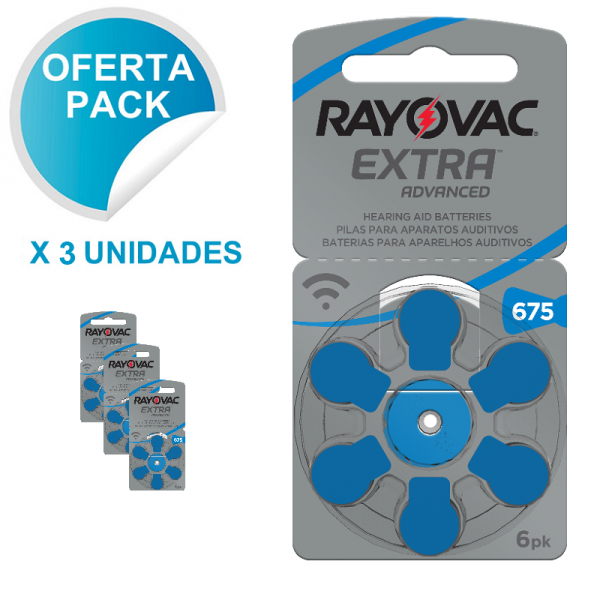 Pack Pilas para audífonos 675