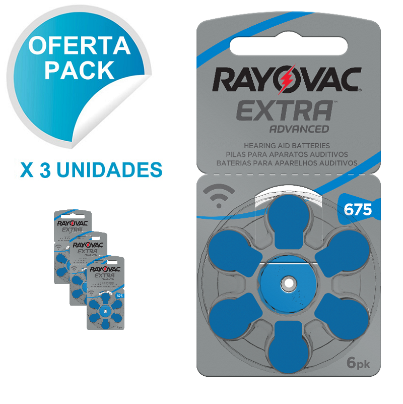 Pack 10 Pila Audifono 312 Rayovac Extra Advanced Blister