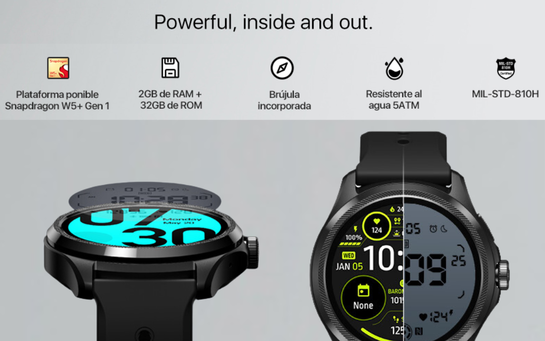 Ticwatch Pro 5, Dual Display