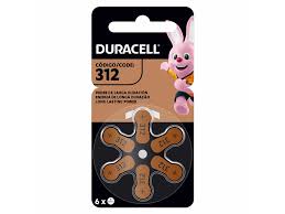 PILAS AUDITIVAS DURACELL N312 BLISTER (6 PILAS)